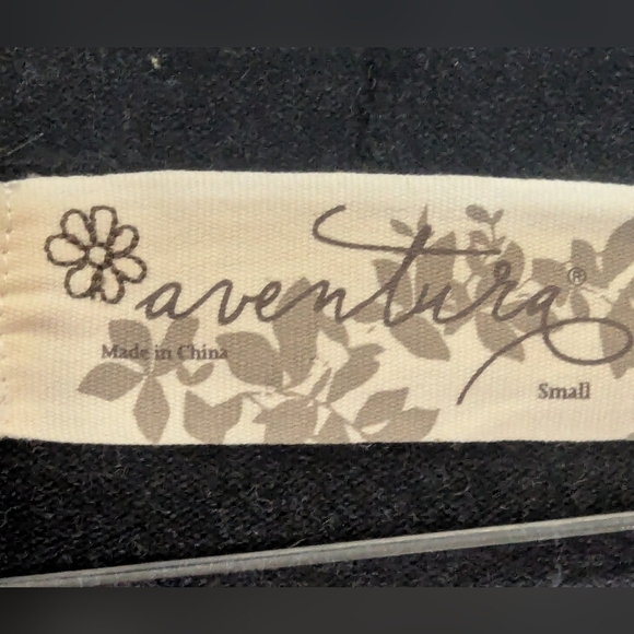 Adventura Small Long Zip Sweater Jacket Organic Cotton/Cashmere/Angora Blend - Picture 6 of 15